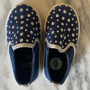 Stuart Weitzman Vans style slip ons